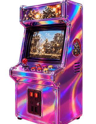 Cabinati arcade allestiti per una festa privata