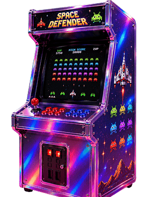 Dettaglio del pannello di controllo di un cabinato arcade
