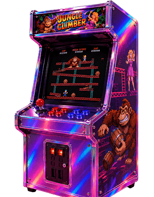 Team di installazione al lavoro su un cabinato arcade